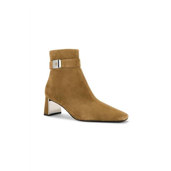 Tory Burch Shoes - Tory Burch Georgia Ankle Heeled Boot in River Rock 8